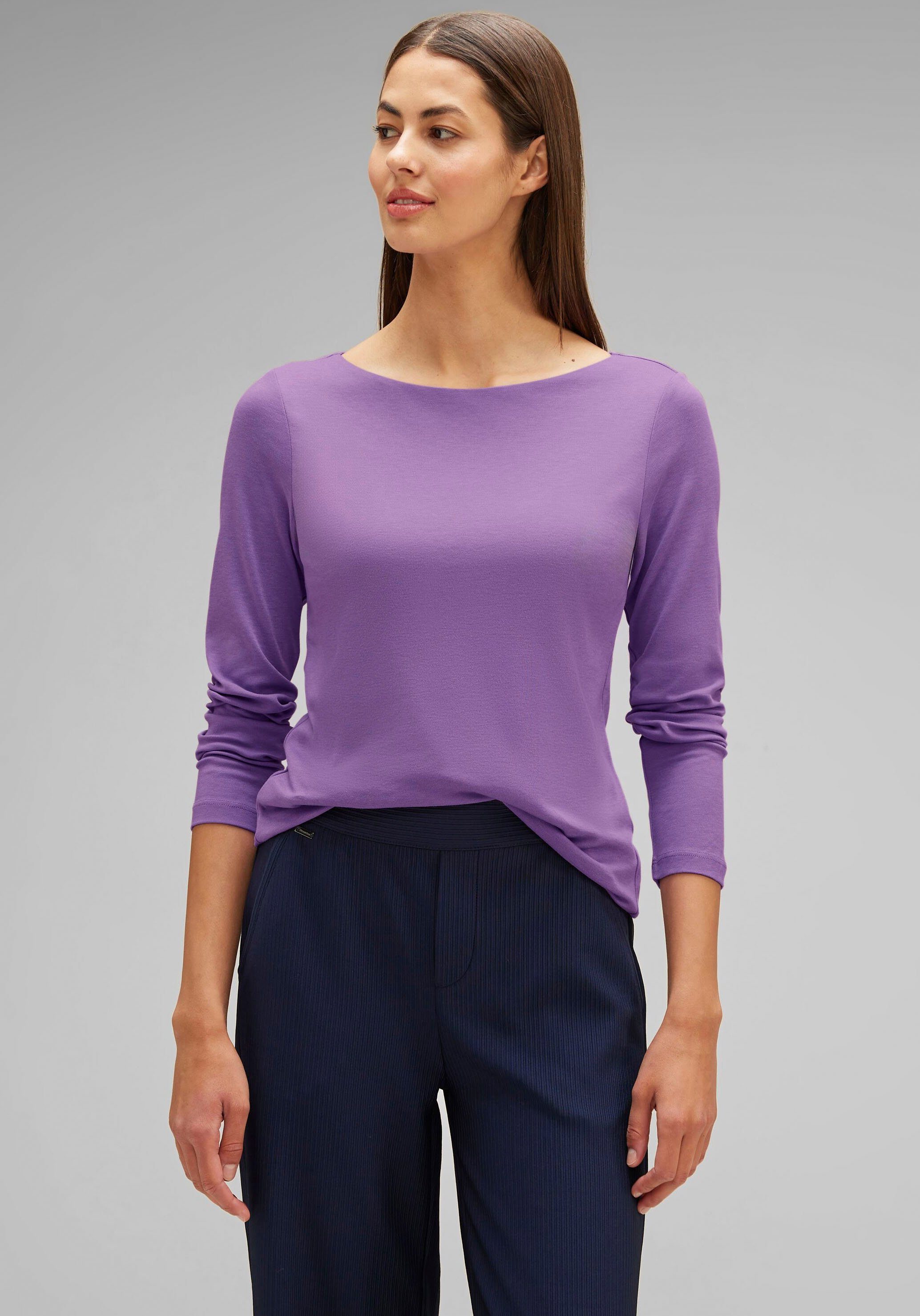 STREET ONE Langarmshirt Basic Langarmshirt in softer Qualität