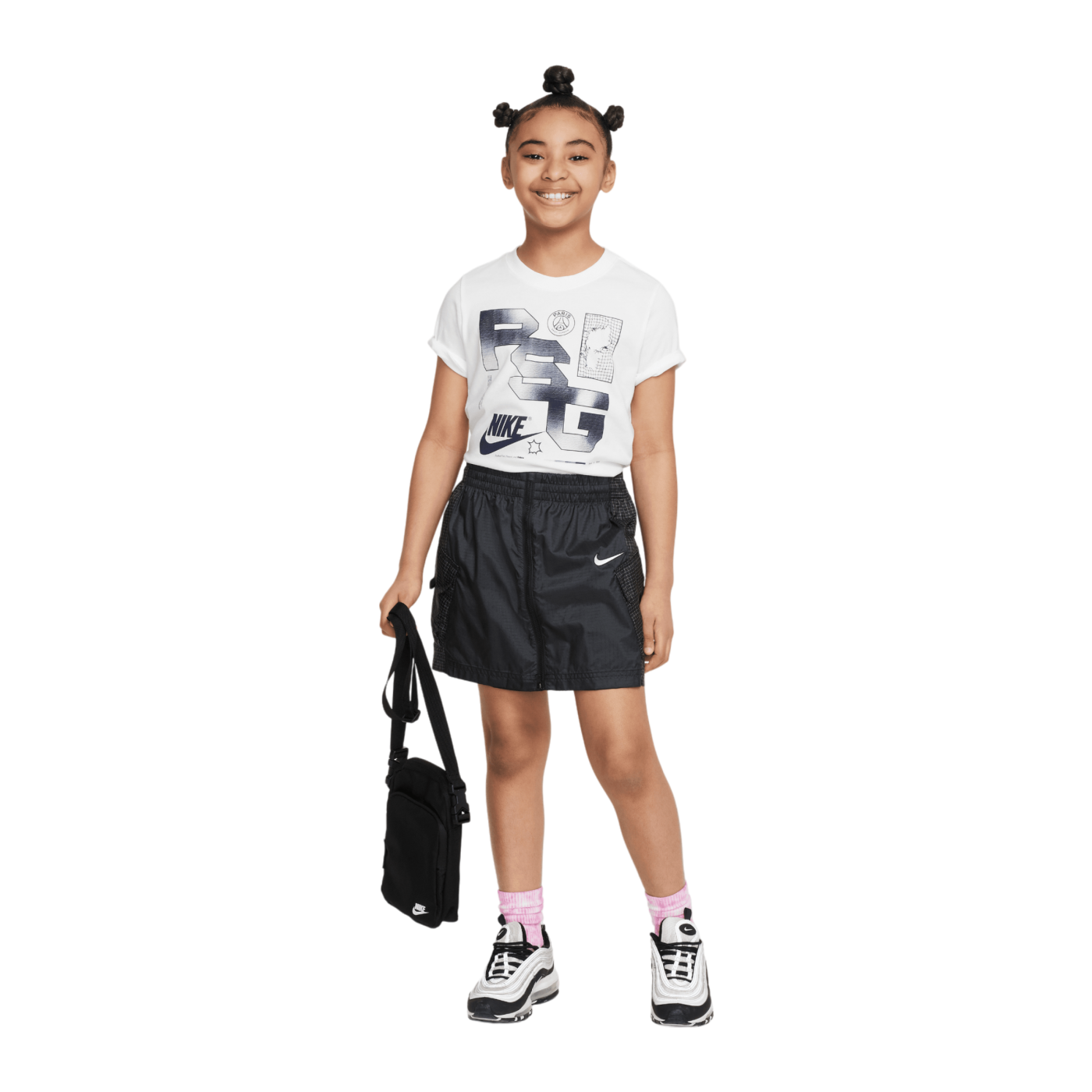 Nike Paris St. Germain Futura T-Shirt Kids Weiss F100
