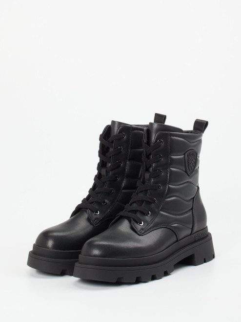 Schnürstiefelette-17250090093 Blauer