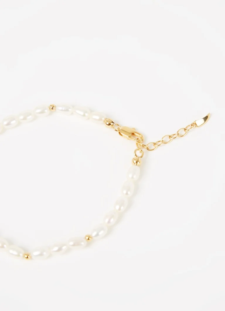 Missoma Pearl Bracelet with Gilded Details