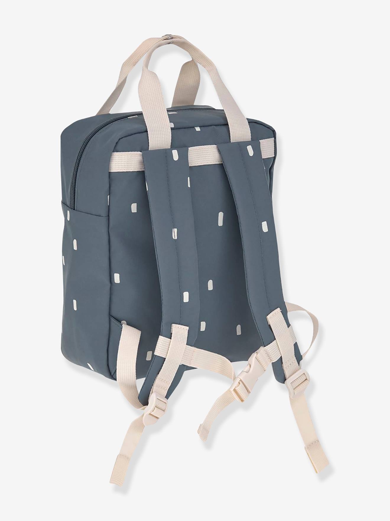 Mini sac à dos LÄSSIG carré Happy Prints bleu nuit