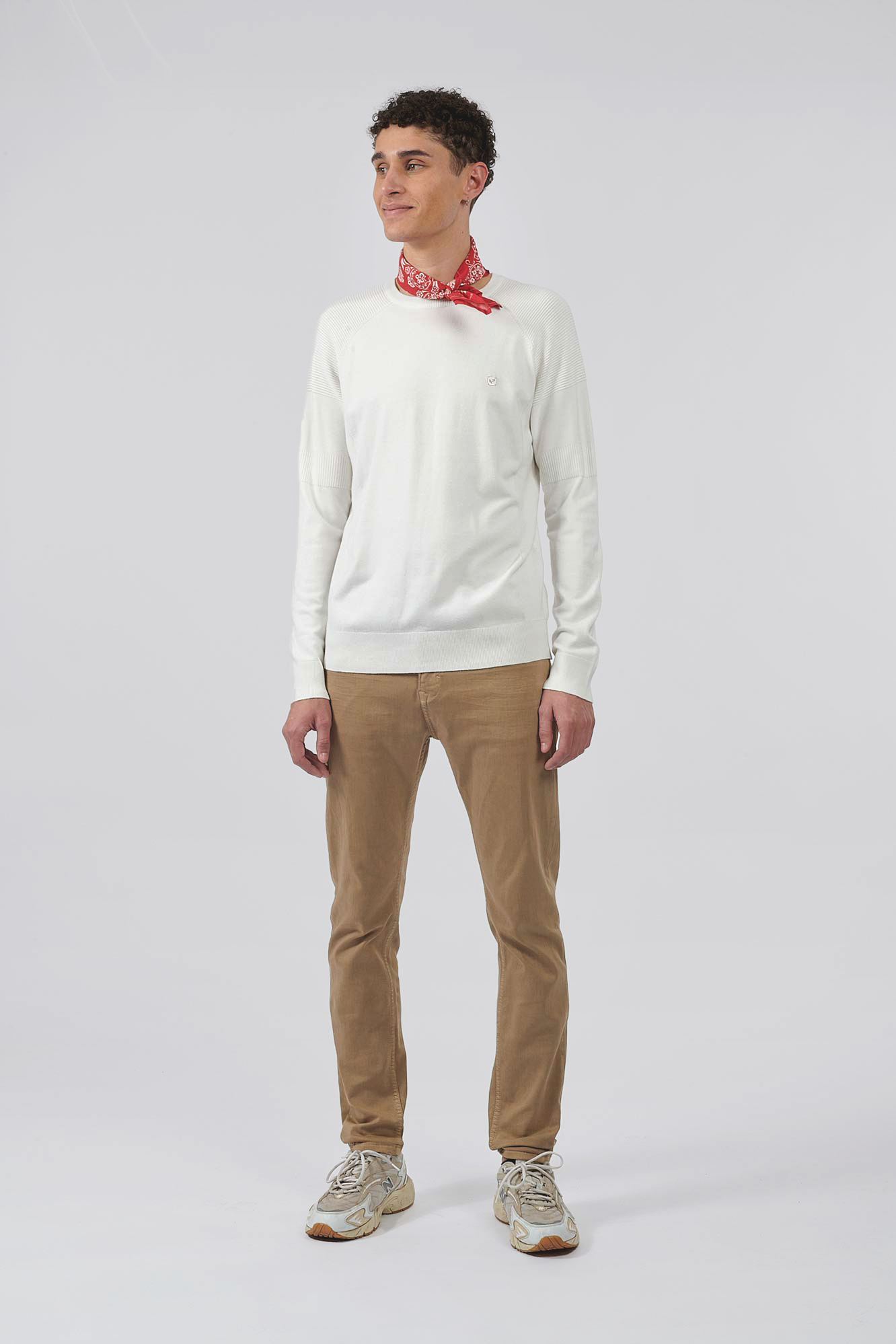 MAYER  Pull blanc homme