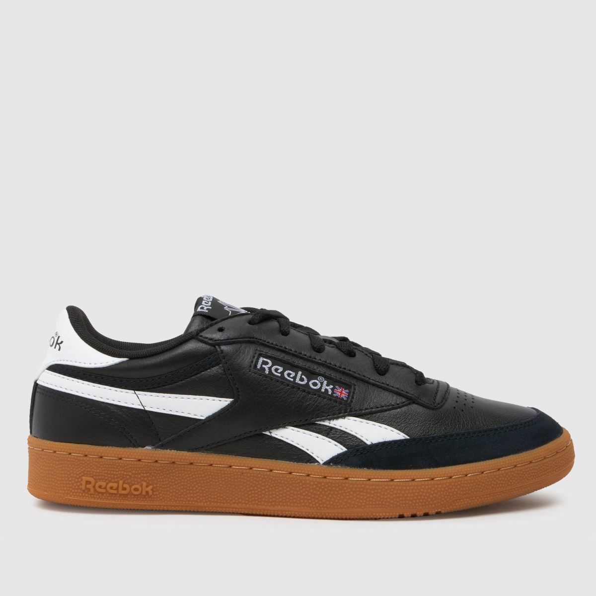 Reebok – Club C Revenge – Svarta och vita vintage-sneakers