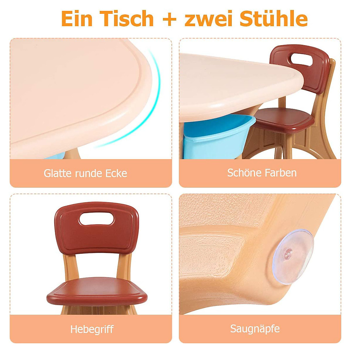 Kindersitzgruppe 3tlg. bis zu 80 kg