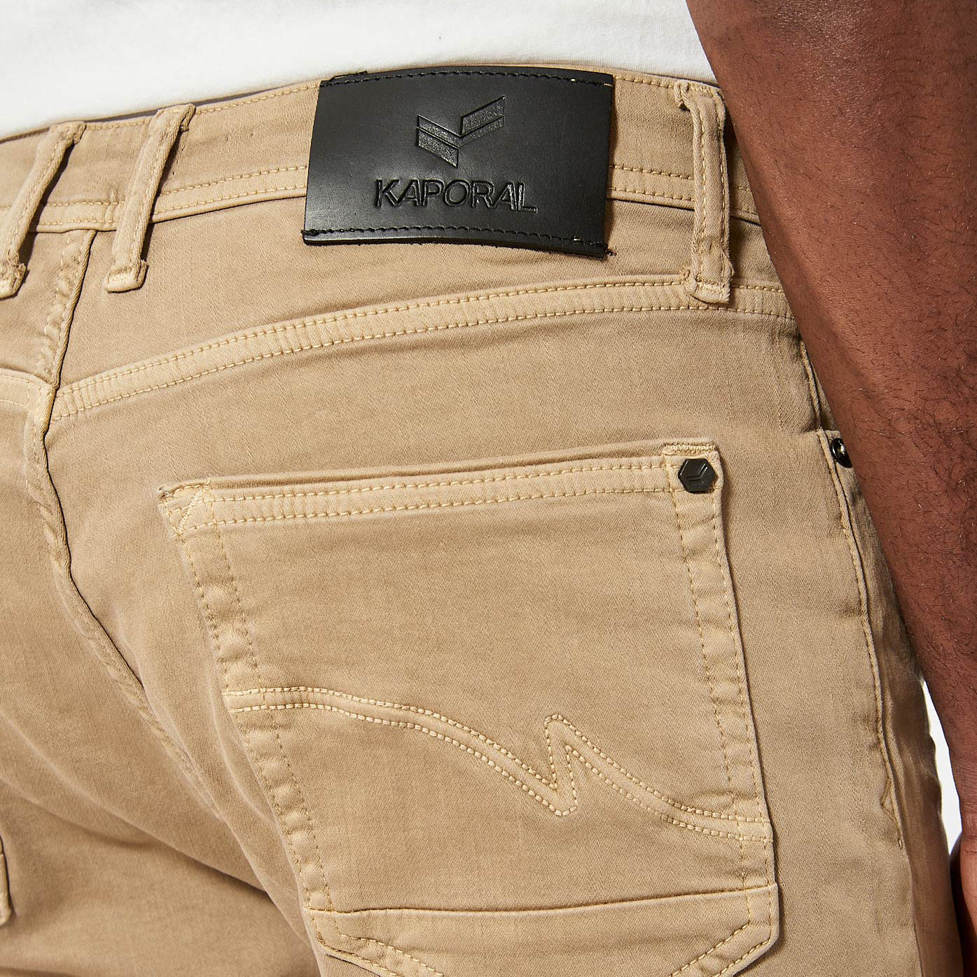 DAXKO  Jean slim beige Homme