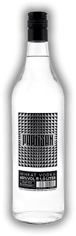 Partisan Black Vodka 40% 1,0 Liter Partisan Black Vodka 40% 1,0 Liter 100% reiner Weizen Wodka. 1	 Liter - Vol 40%