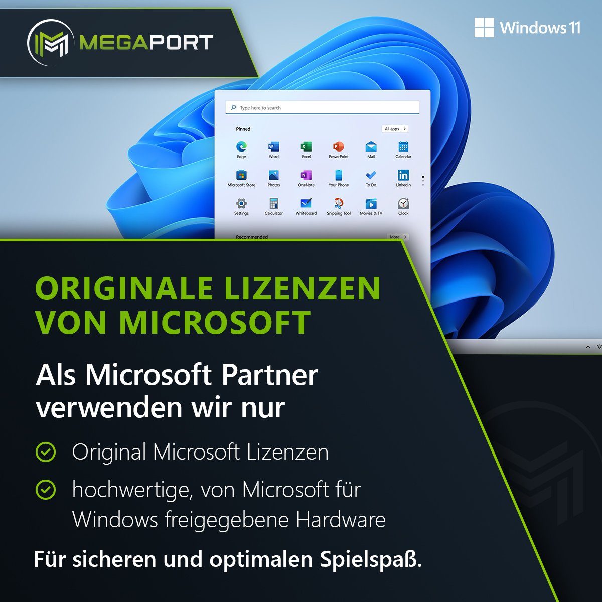Megaport Gaming-PC-Komplettsystem (24