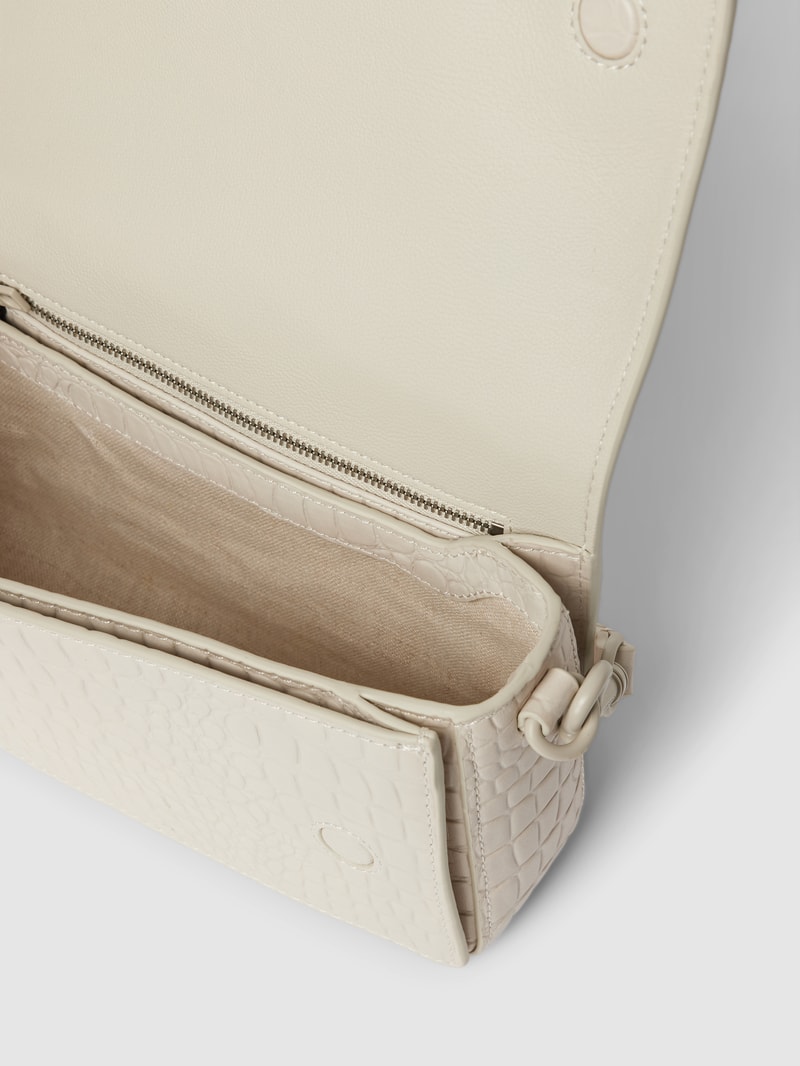Crossbody Bag mit Schlangenmuster Modell 'PAM' in offwhite