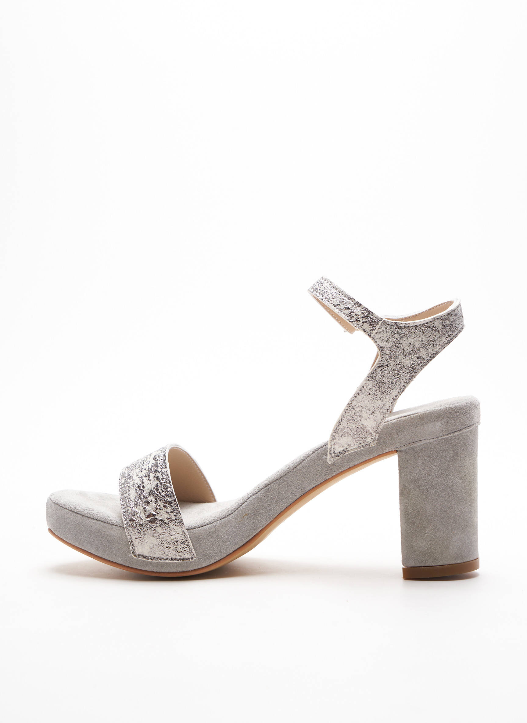 Khrio Sandales Nu Pieds Femme couleur gris