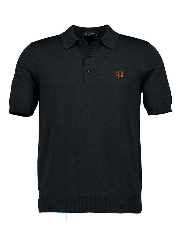 Fred Perry, Polo-Shirt, Baumwoll-Strick, dunkelgrün