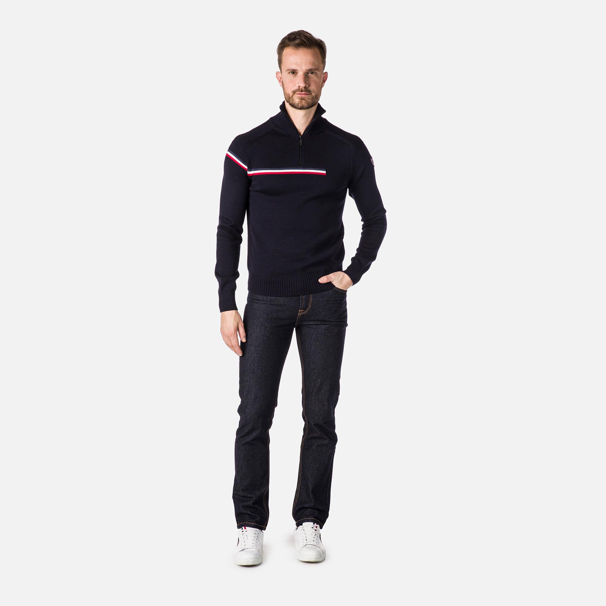 Pull Major à demi-zip Homme