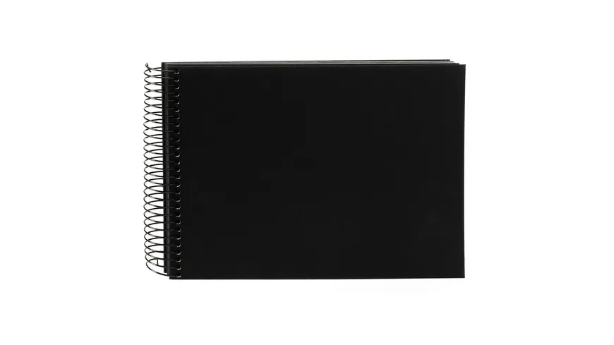 goldbuch Spiralalbum Bella Vista schwarz mit schwarzen Seiten, 17x23 cm