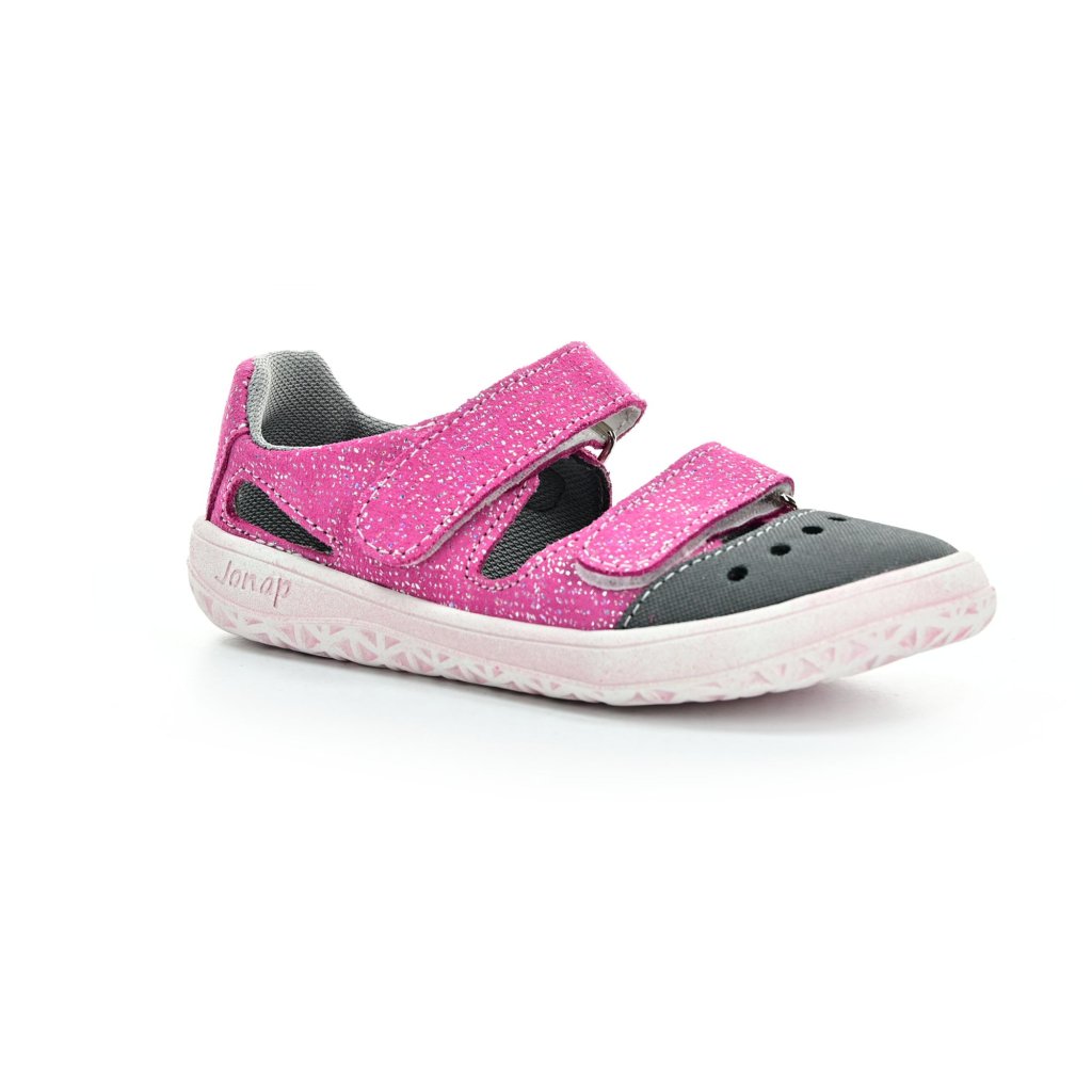 Jonap Fella mit rosa Aufdruck Barfußsandalen