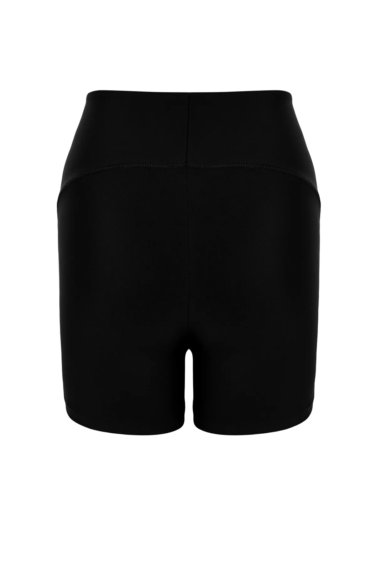 Trendyol Collection  Schwarze Restorer Strick-Sportshorts/kurze Leggings TWOSS21SR0545