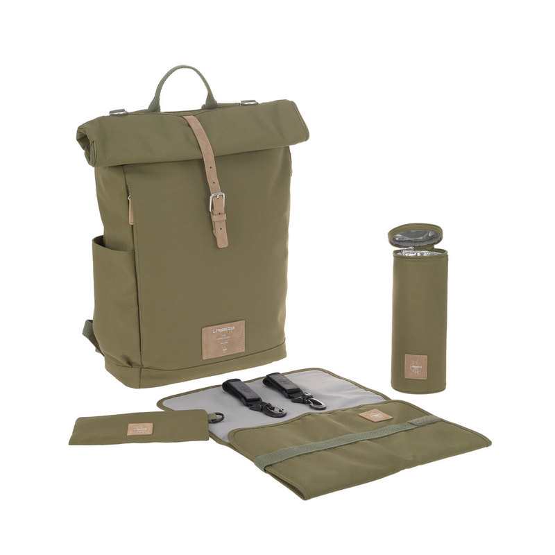 Sac à langer Rolltop vert kaki Lässig