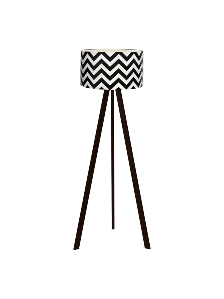 lux.pro Stehleuchte Newport in Schwarz Weiß (H)140cm (D)38cm günstig kaufen onesize