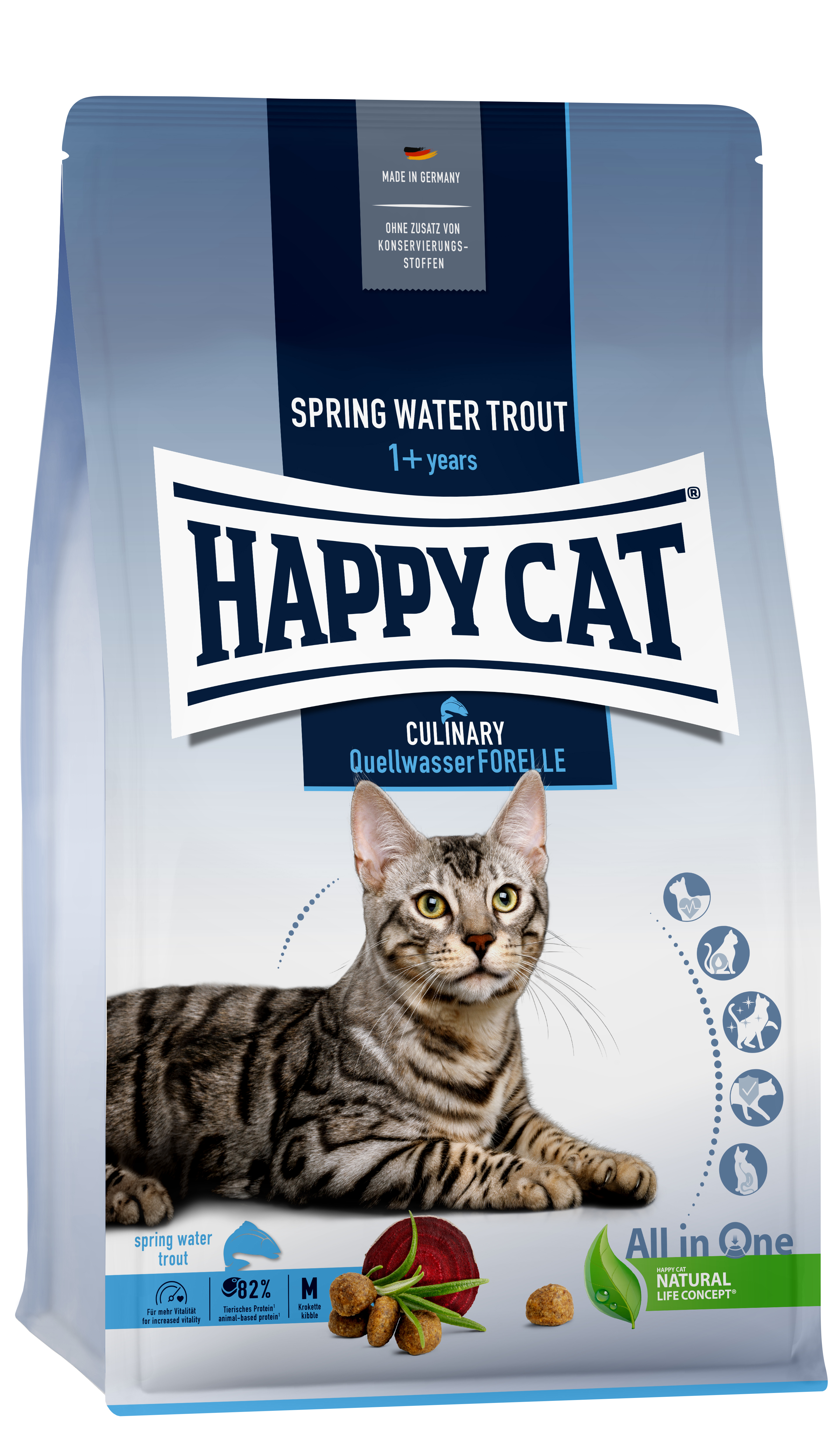 HAPPY CAT Trockenfutter HAPPY CAT Culinary Adult Quellwasser Forelle 300 g