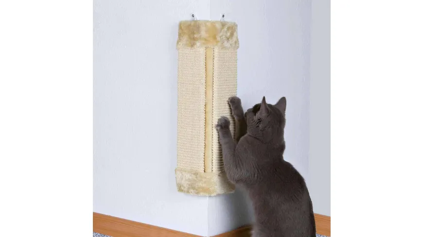 Trixie Kratzbrett-Ecke 23 x 49 cm natur/beige Katzenzubehör