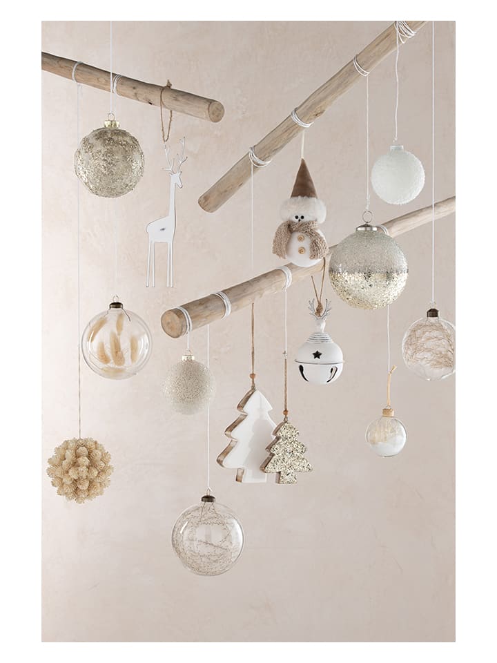 J Line 2er-Set: Weihnachtskugeln in Gold - Ø 12,5 cm günstig kaufen onesize