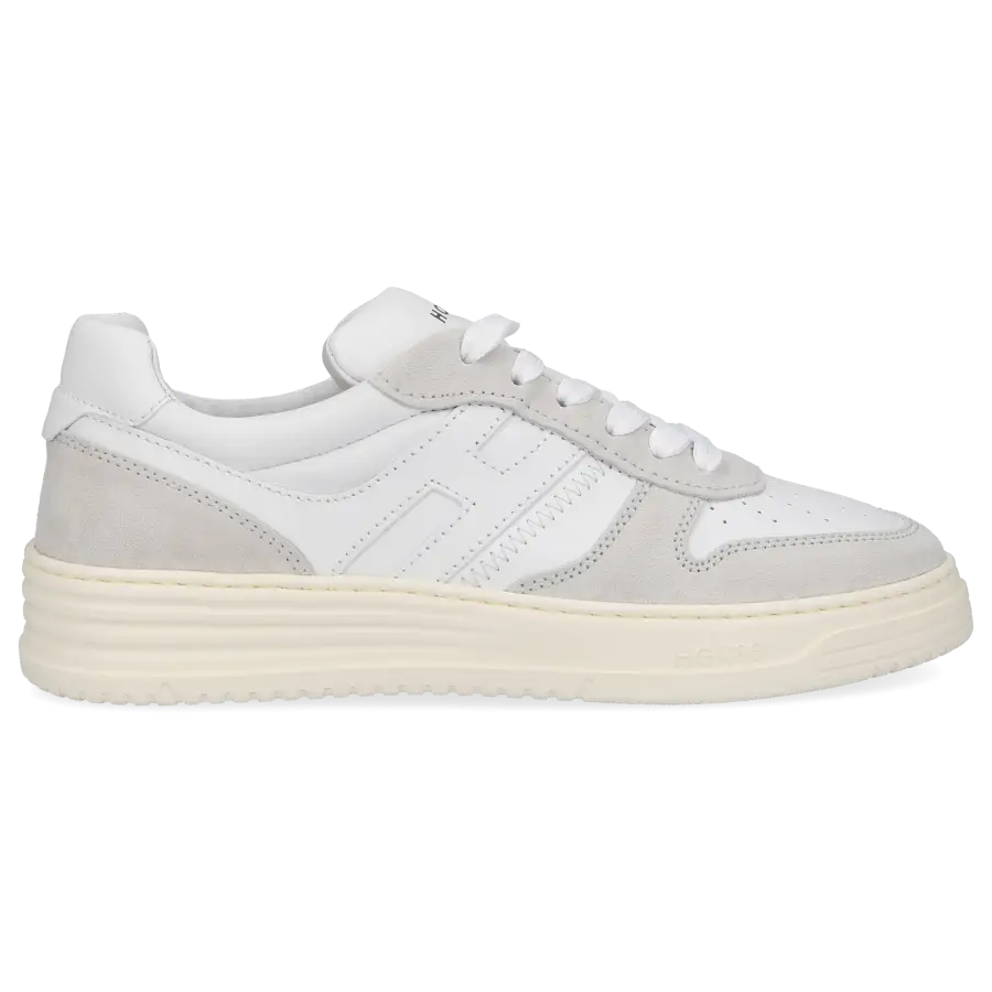 Hogan - Sneaker low H630 Kalbsleder Veloursleder - weiß