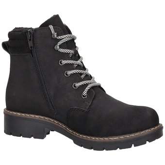 Rieker Schnür Boots in schwarz
