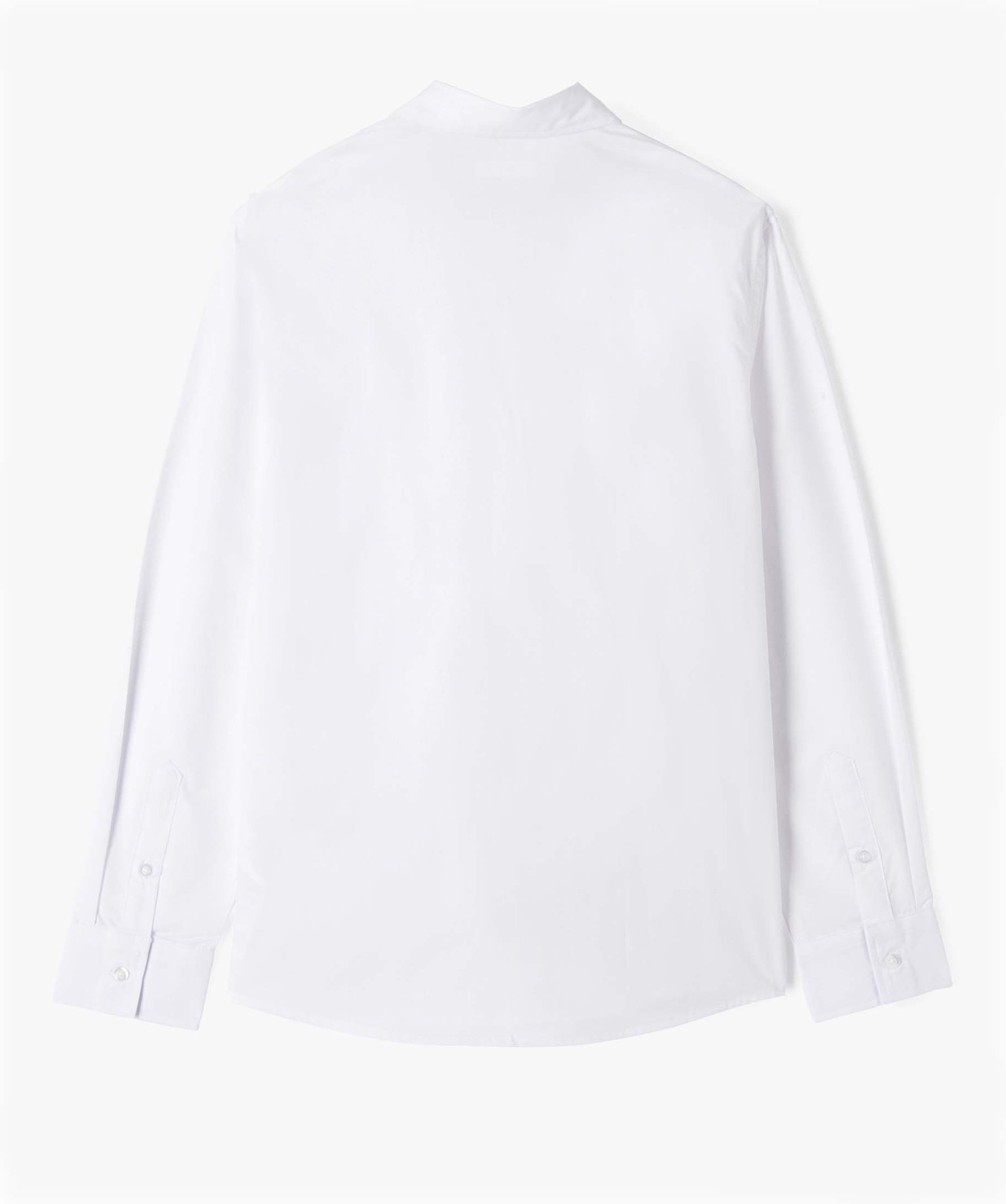 Chemise Garçon classique unie à manches longues blanc | GEMO