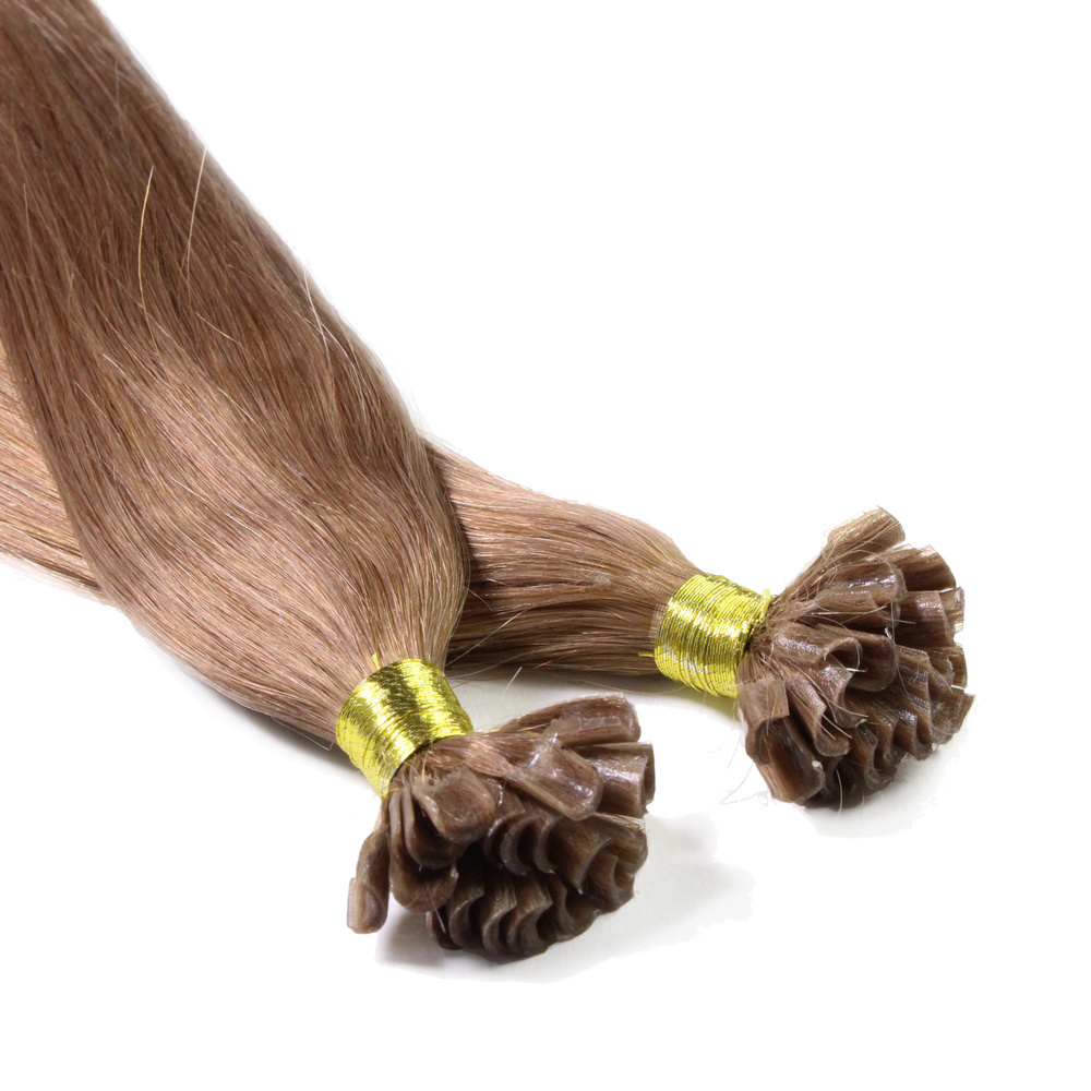 hair2heart Extensions à chaud bonding cheveux naturels #14 blond foncé 1g extensions