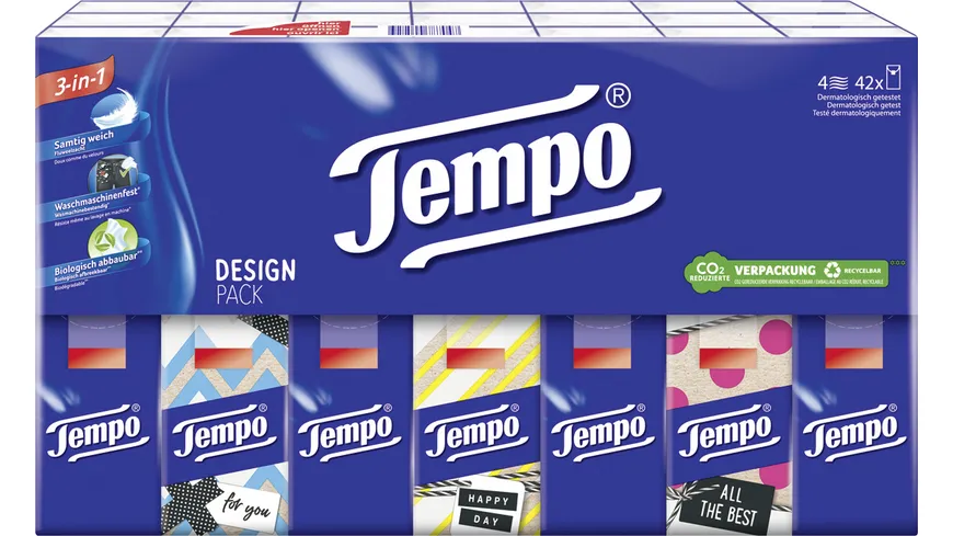 Tempo Taschentücher Design Pack