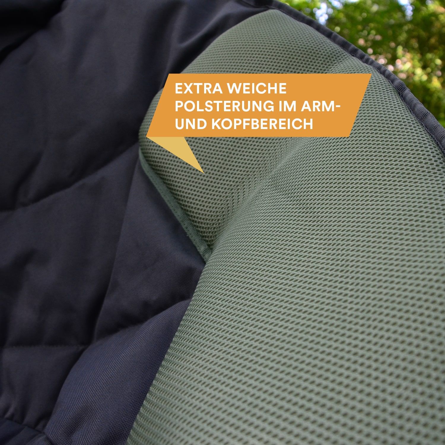 Skandika Moonchair Deluxe XXL grüne Faltstuhl