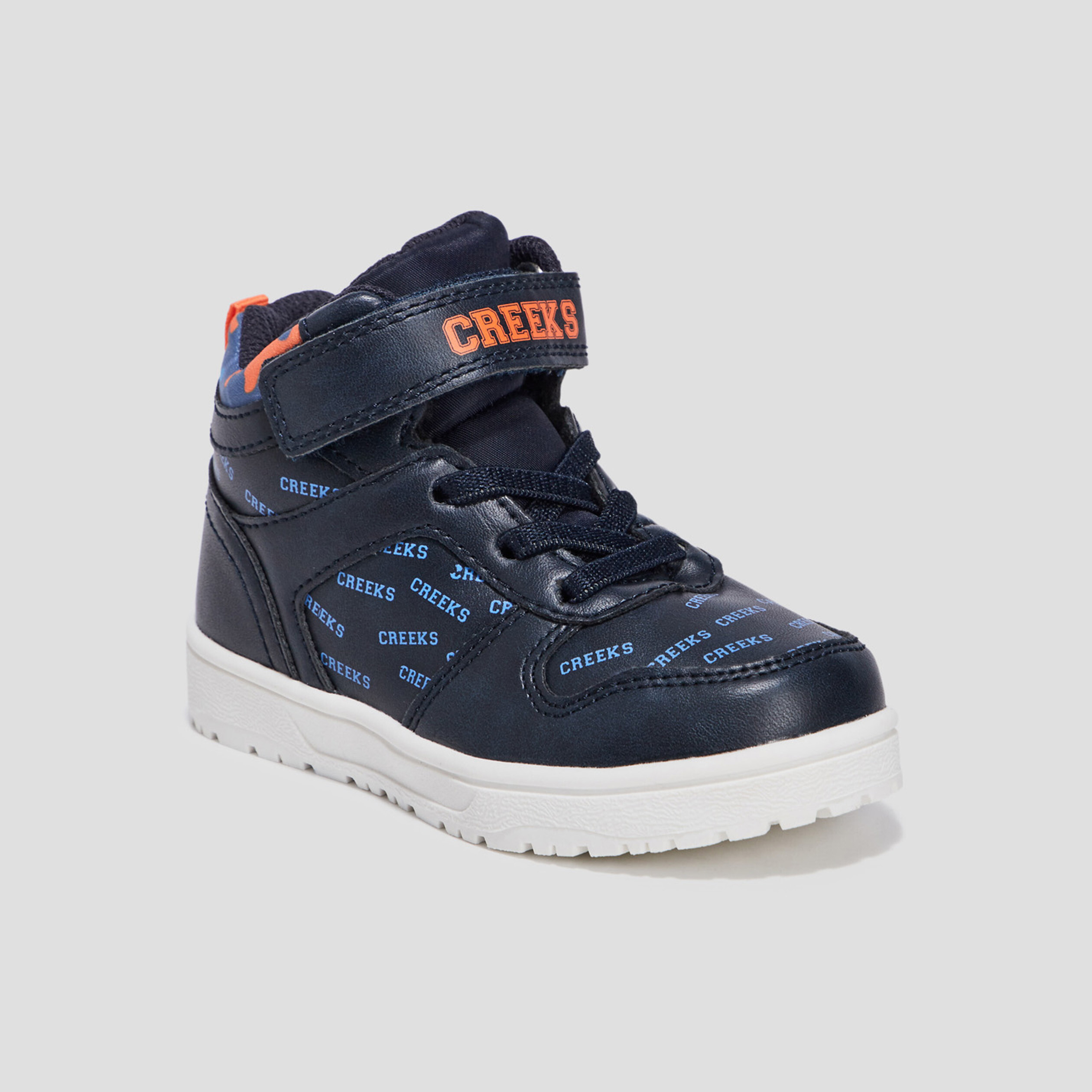 Baskets montantes Creeks bleu marine garçon | La Halle