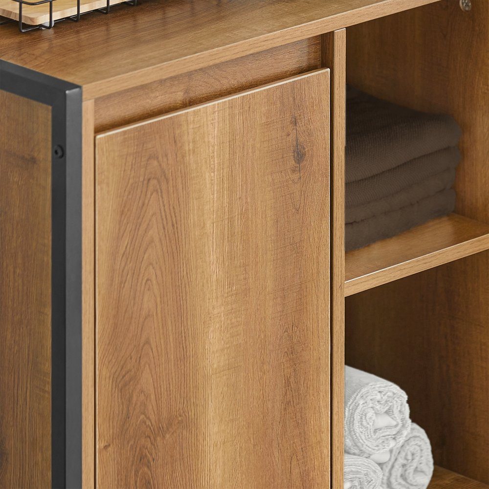 SoBuy Wäscheschrank BZR65 mit ausklappbarem Wäschesäcken Wäschesack Wäschetruhe