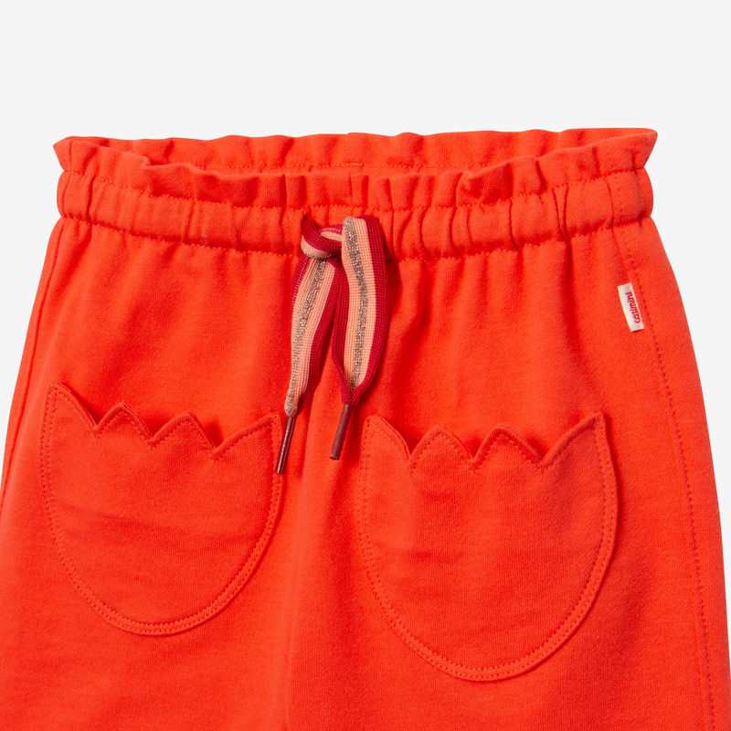 Pantalon bébé fille molleton orange Catimini
