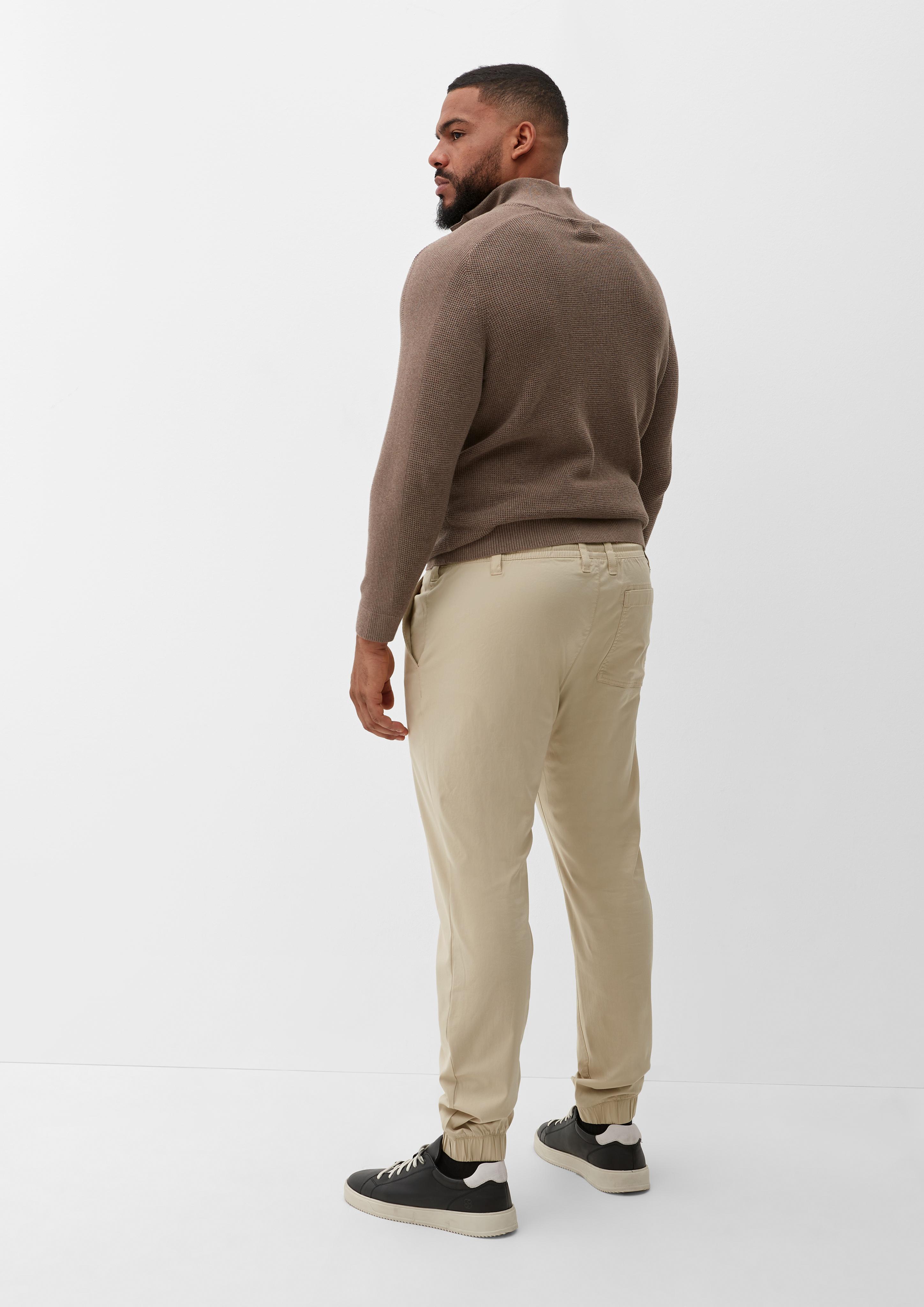 Regular: Twill-Hose mit Elastikbund  2133120-8155
