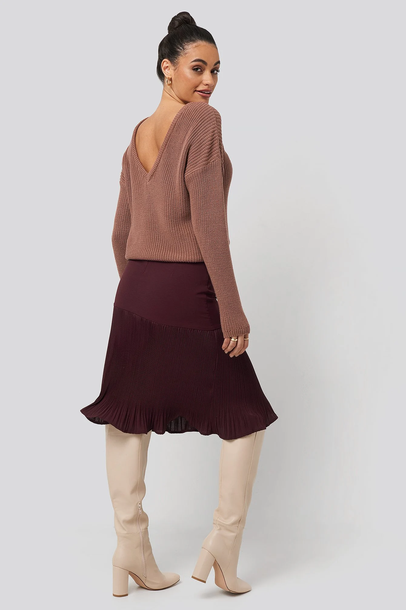 Pleated Detail Skirt