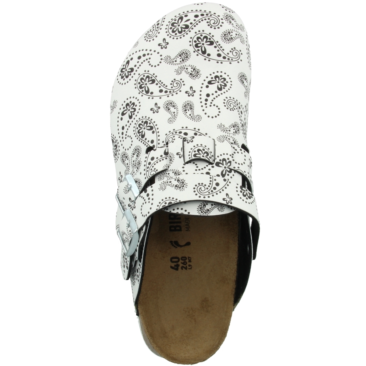 Birkenstock Kay SL Birko-Flor schmal Clogs weiss