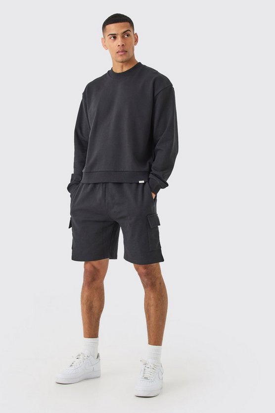 Kurzer Oversize Cargo-Trainingsanzug