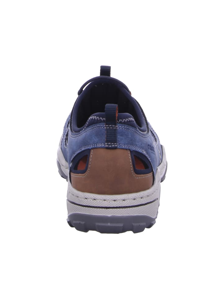 rieker Slipper Gelocht in blau günstig kaufen