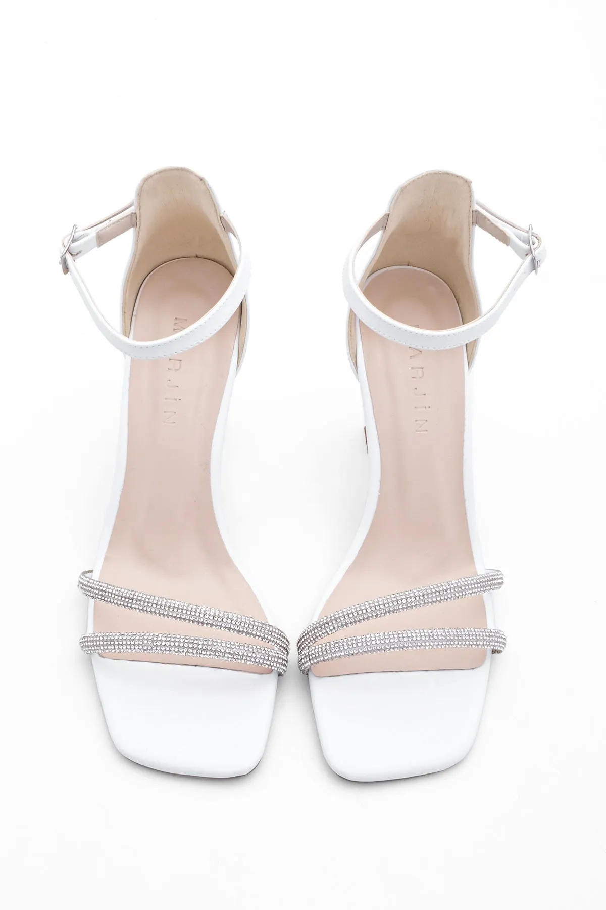 Marjin  Abendschuh - Weiß - Pfennigabsatz/Stiletto