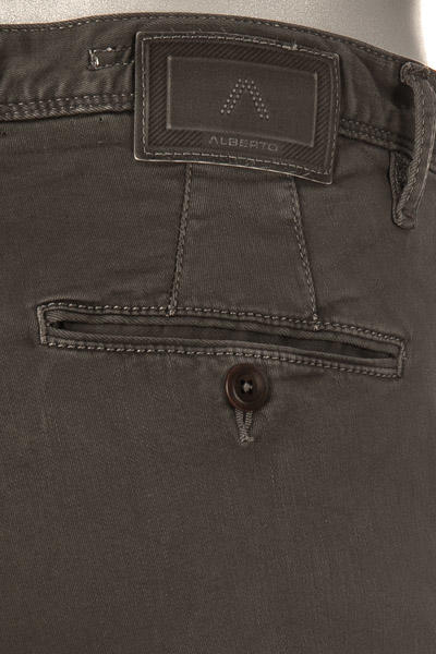 Alberto, Hose Rob, Slim Fit, Baumwolle T400®, braungrau