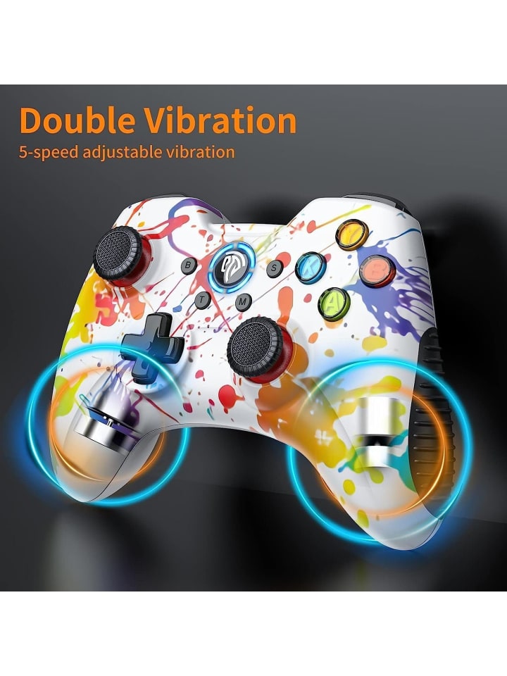 COFI 1453 Game Controller, Wireless Gamepad mit Dual Vibration in Mehrfarbig günstig kaufen 1