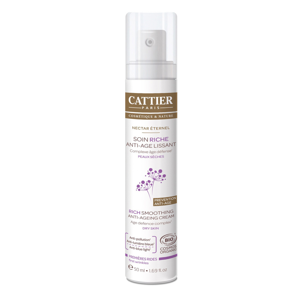 cattier Soin riche Anti-Âge Lissant - Nectar Éte rnel - 50ml Soins visage