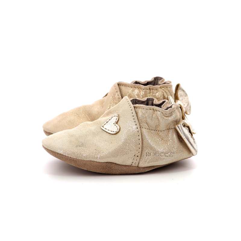 Chaussons cuir tannage vegetal Mini Love