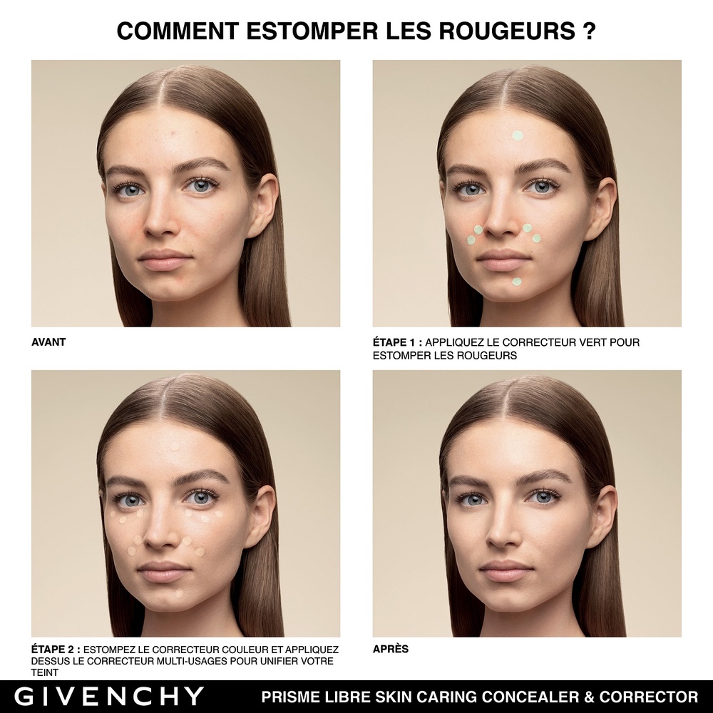 Givenchy PRISME LIBRE SKIN-CARING CORRECTOR Correcteur couleur 24H hydratation¹