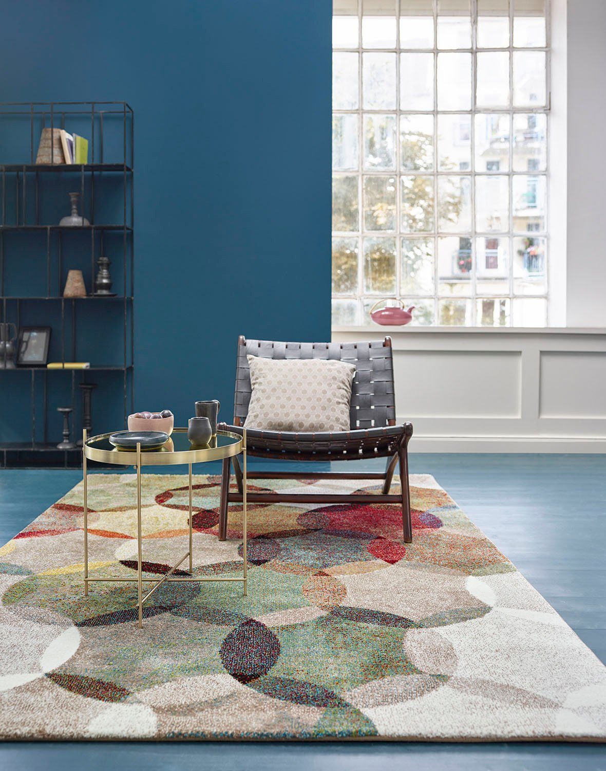 Teppich Modernina, Esprit, rechteckig, Höhe: 13 mm, weicher Kurzflor in modernem Design, Wohnzimmer, Schlafzimmer, bunt