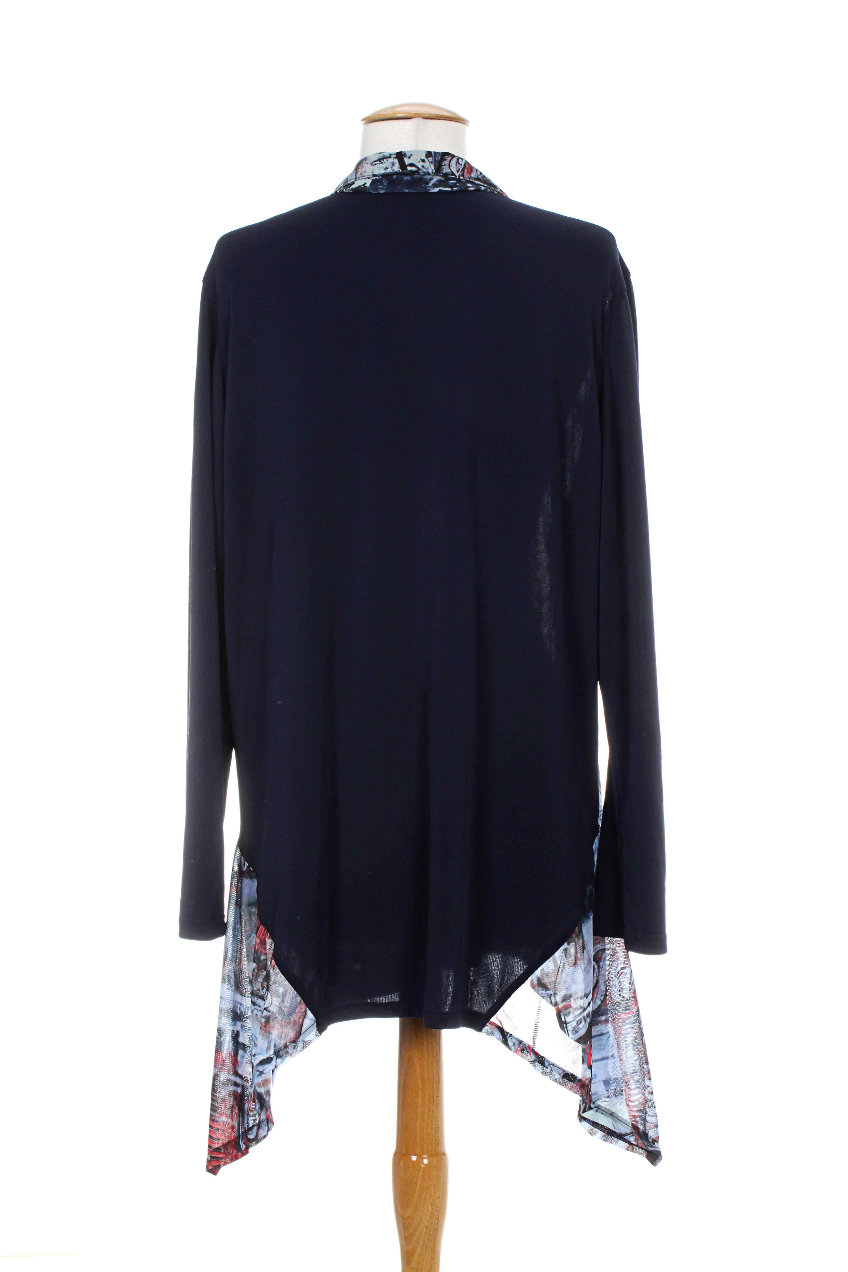Elie Bonnie Tuniquemanchelongue Femme couleur bleu