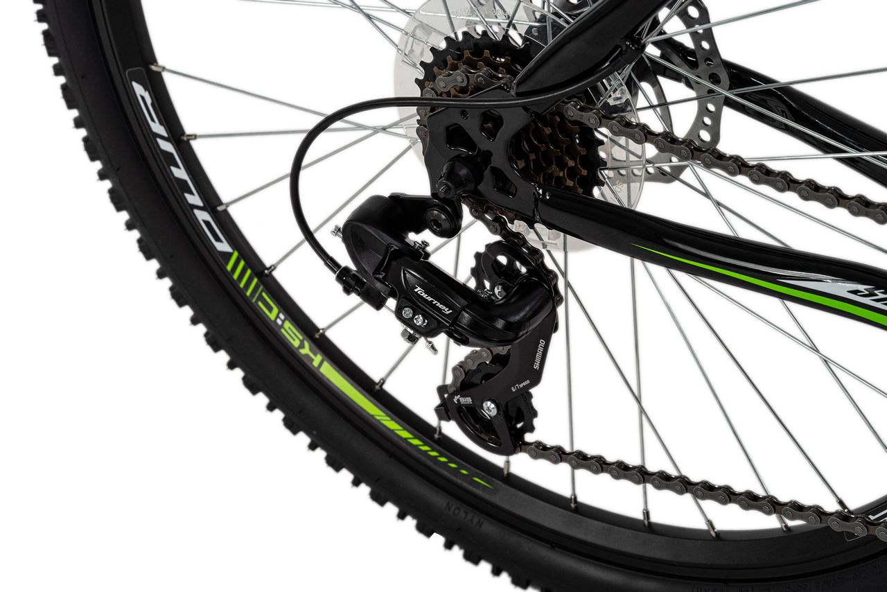 KS Cycling Mountainbike Hardtail 26'' Sharp schwarz-grün RH 46 cm