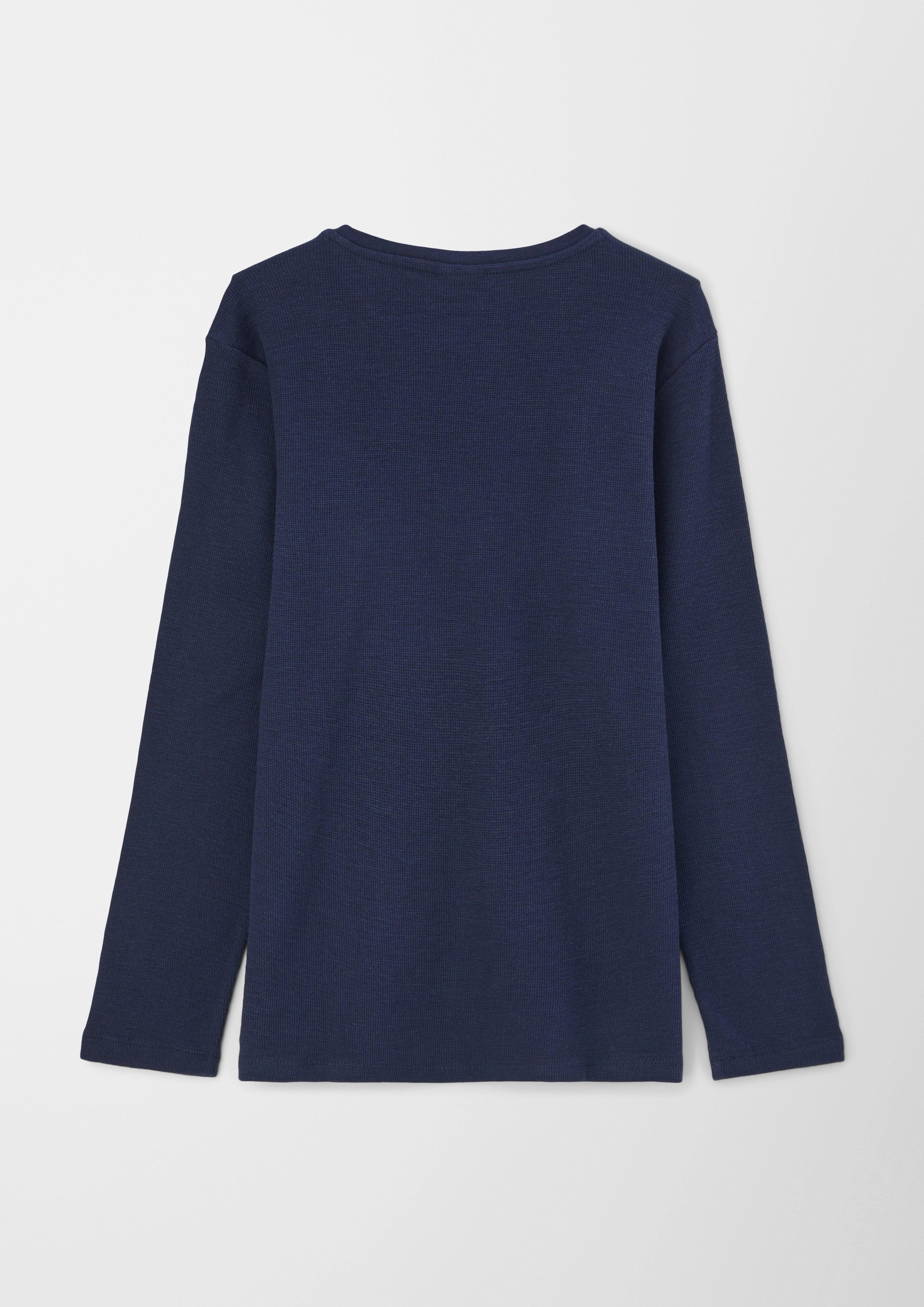 Langarmshirt mit Waffelstruktur  2123060-5952