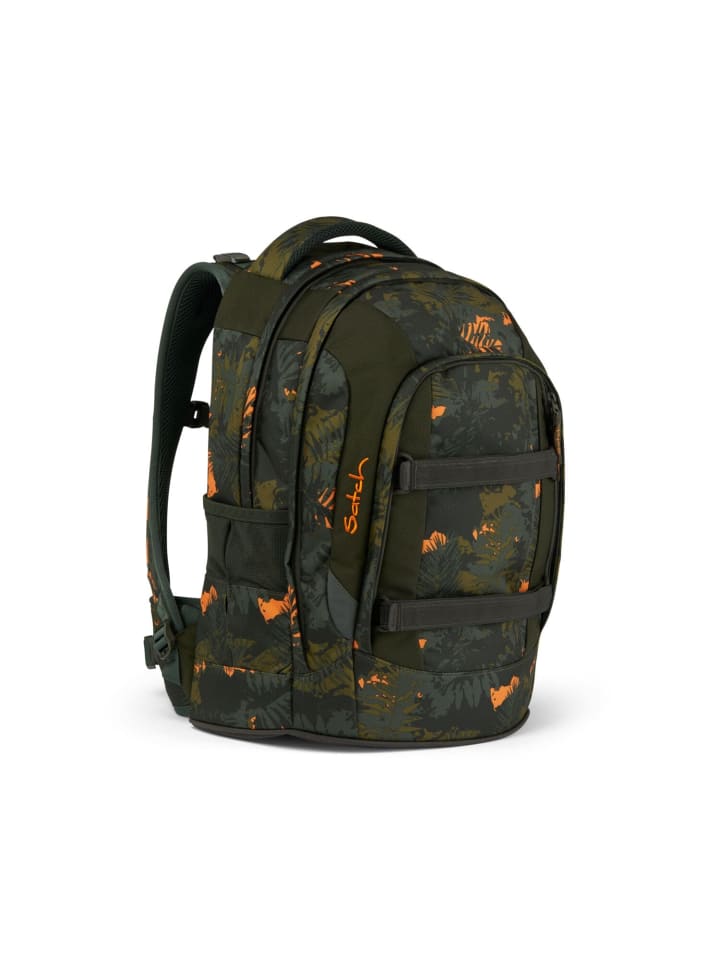 Satch Schulrucksack  Pack Jurassic Jungle in grün günstig kaufen onesize