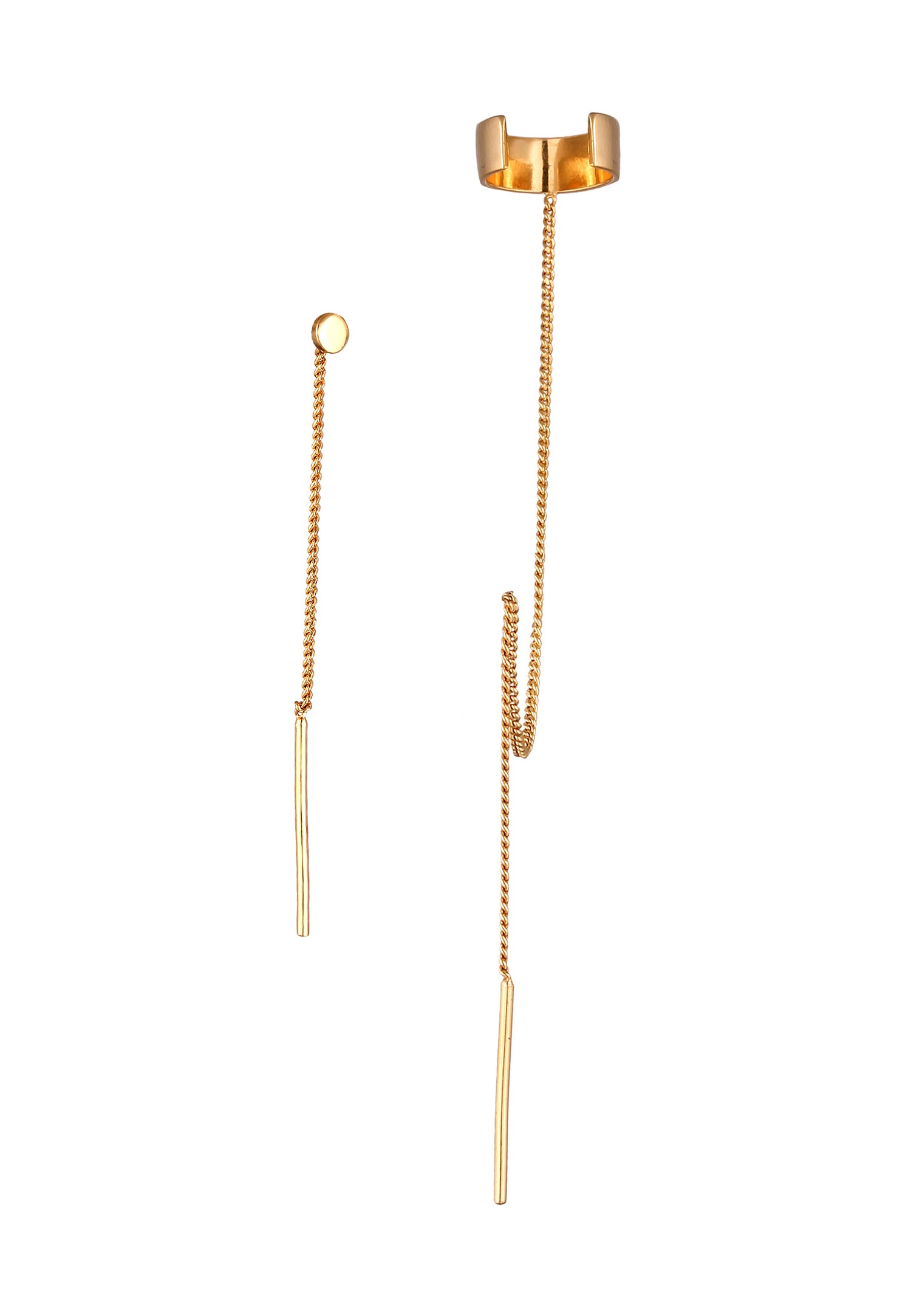 Set de cercei Elli Elli pentru femei, cu prindere prin cerc, din argint sterling 925 placat cu aur, pentru petrecere / Anul Nou, auriu