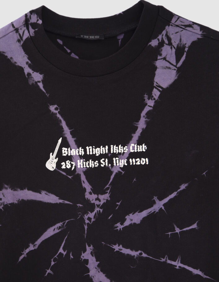 T-shirt violet all-over tie and dye garçon
